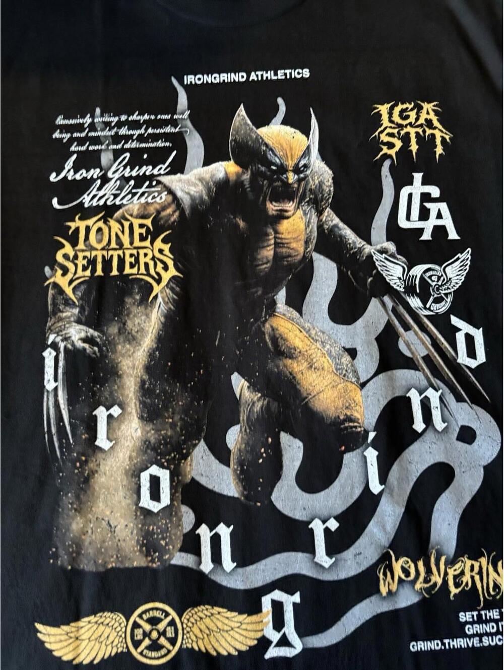 Iron Grind Wolverine Collab XL Black Tee